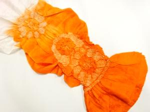 正絹　絞り　帯揚げ